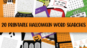 printable halloween word searches feature