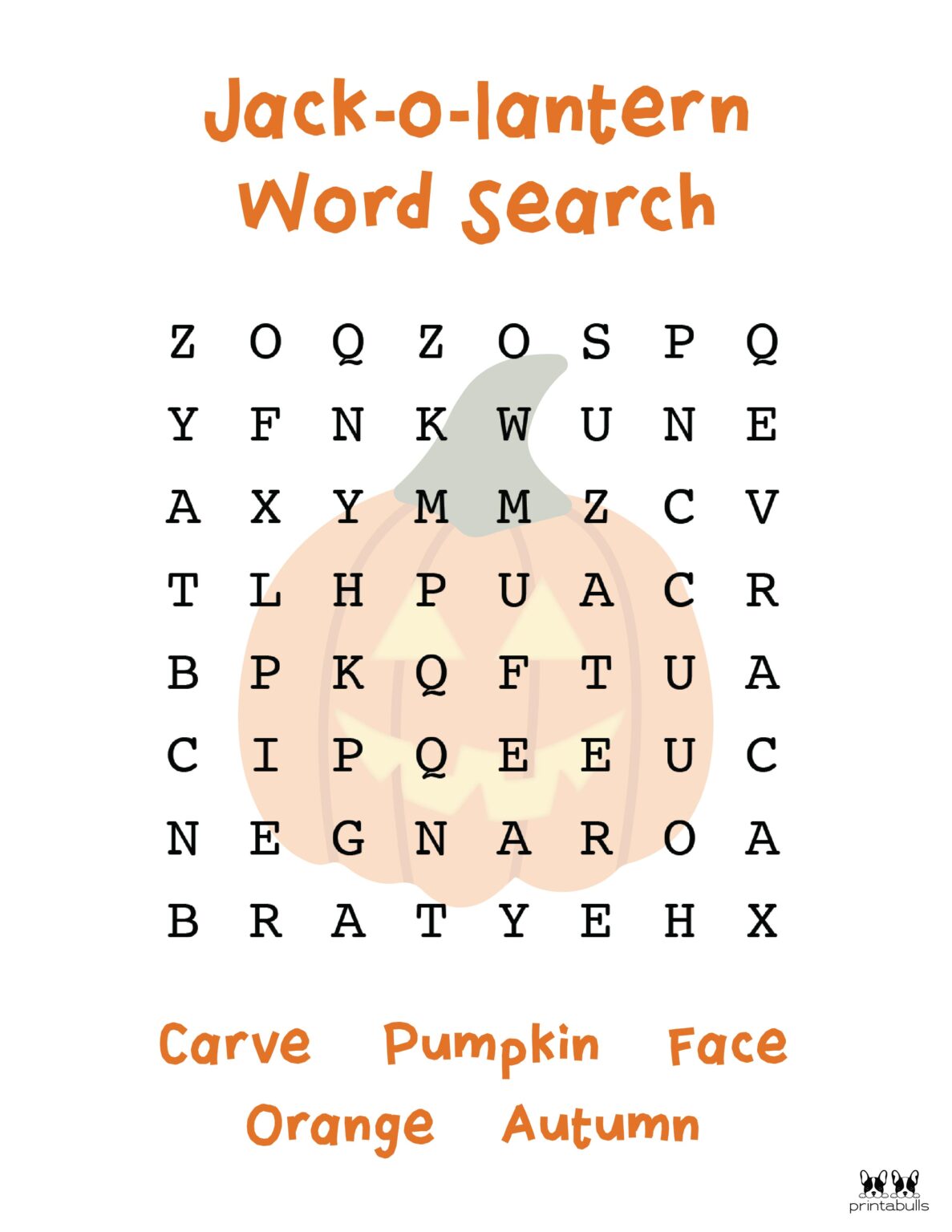 Free Printable Halloween Word Searches Printabulls