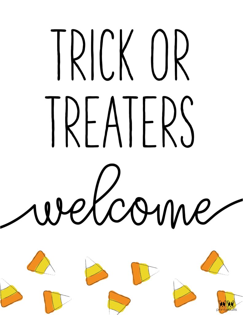 Halloween Please Take One Sign Printable 