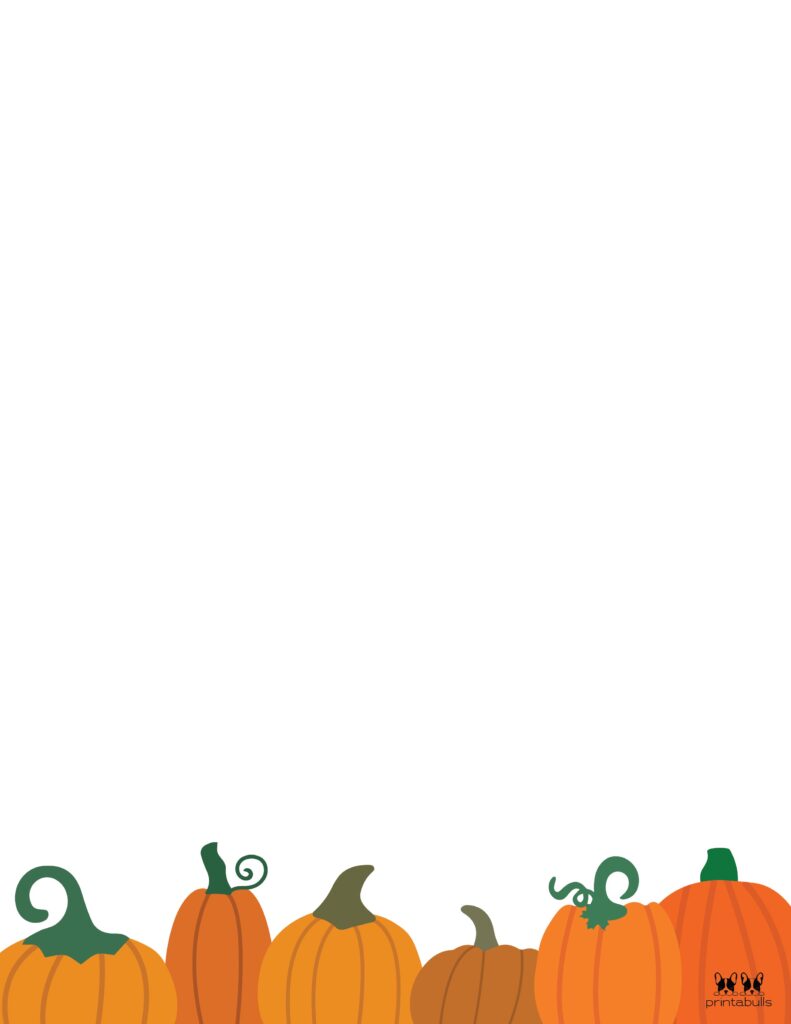 Cute Pumpkin Border