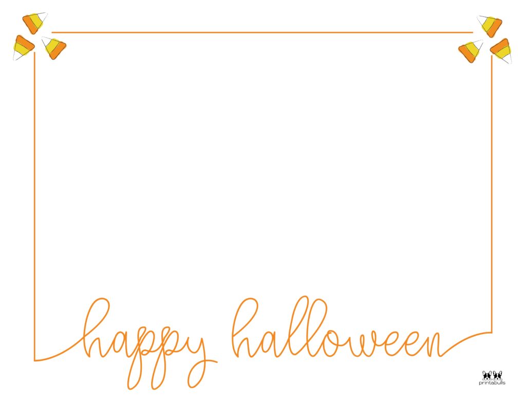 Printable Halloween Border-Page 10 Horizontal