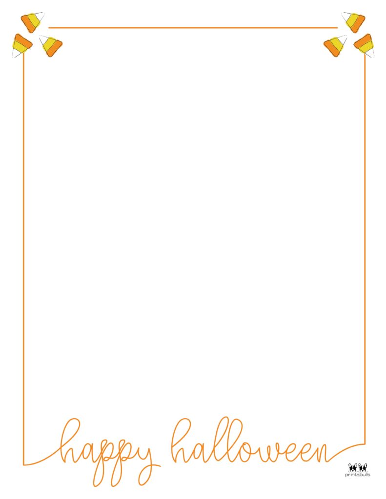 Printable Halloween Border-Page 10 Vertical