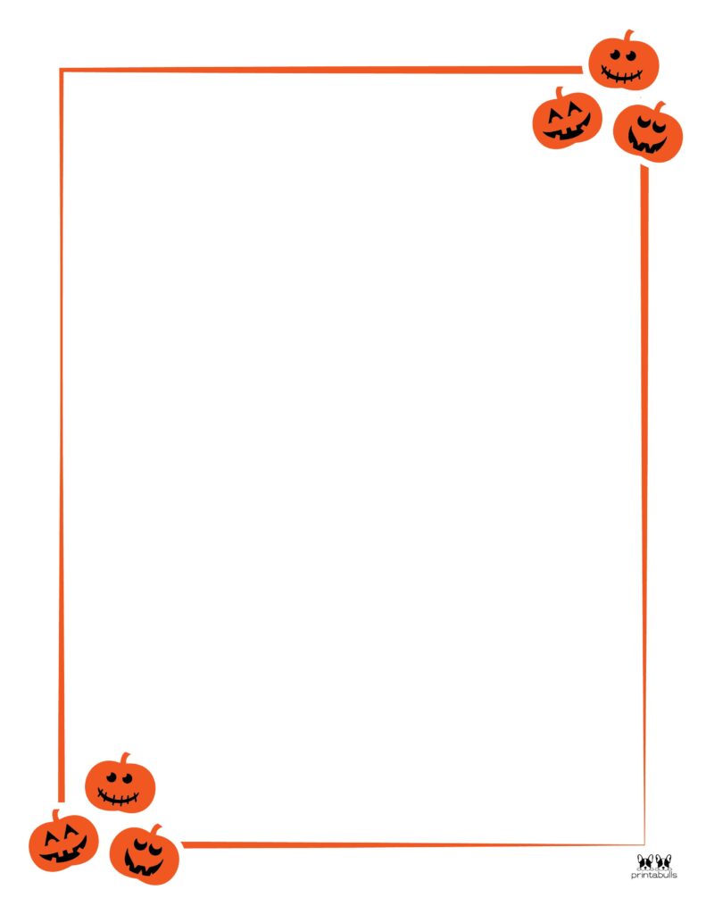 Printable Halloween Border-Page 11 Vertical