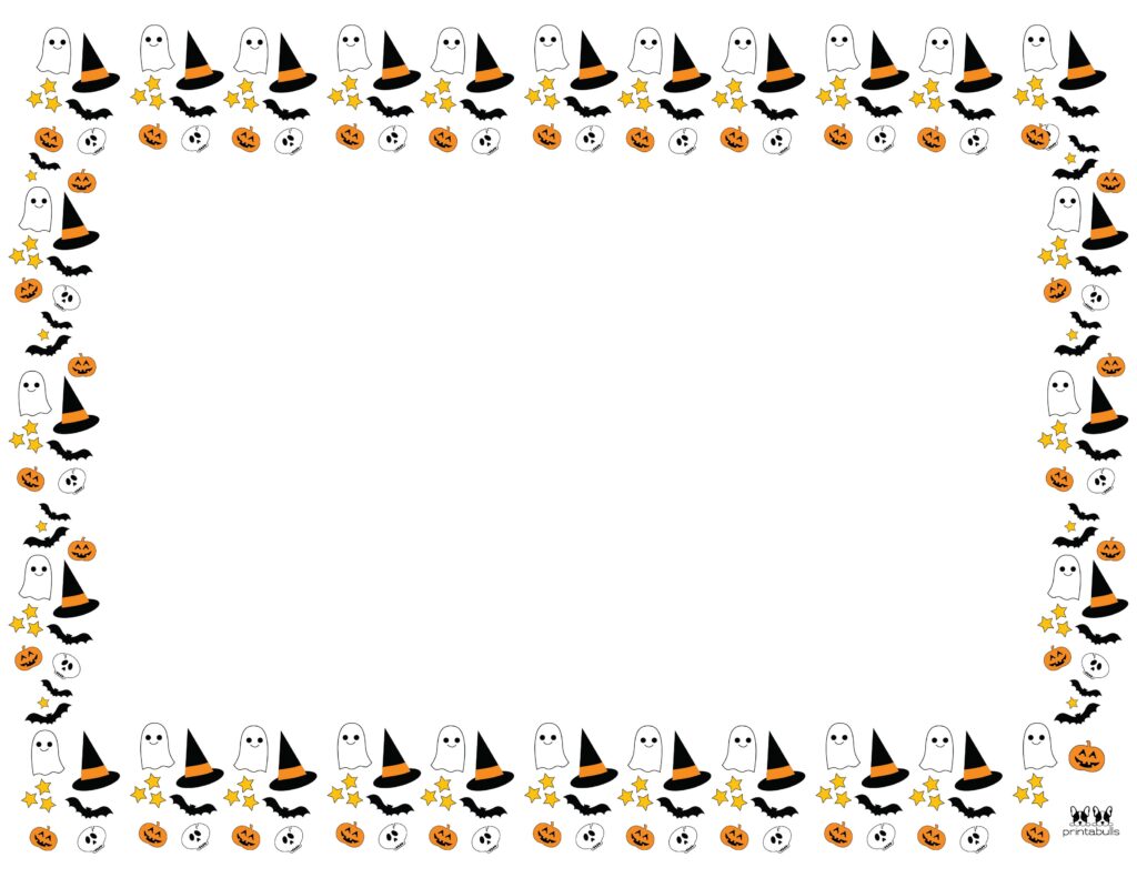 Free Halloween Printable Borders Printable Form Templates And Letter
