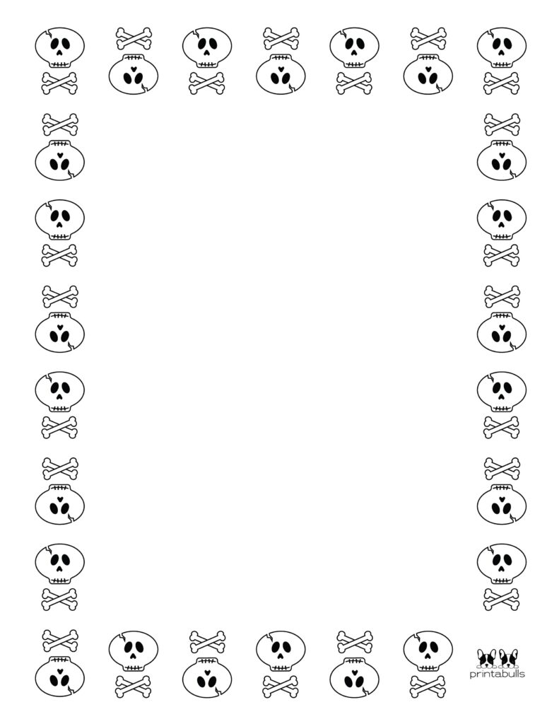 Printable Halloween Border-Page 13 Vertical