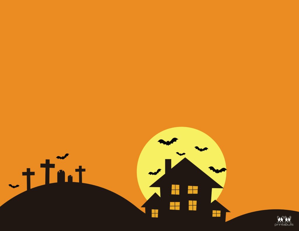 Printable Halloween Border-Page 15 Horizontal