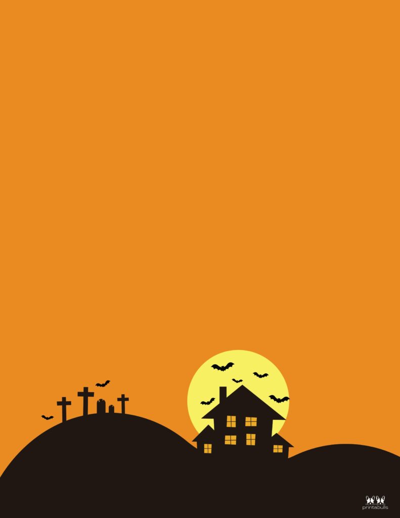 Printable Halloween Border-Page 15 Vertical