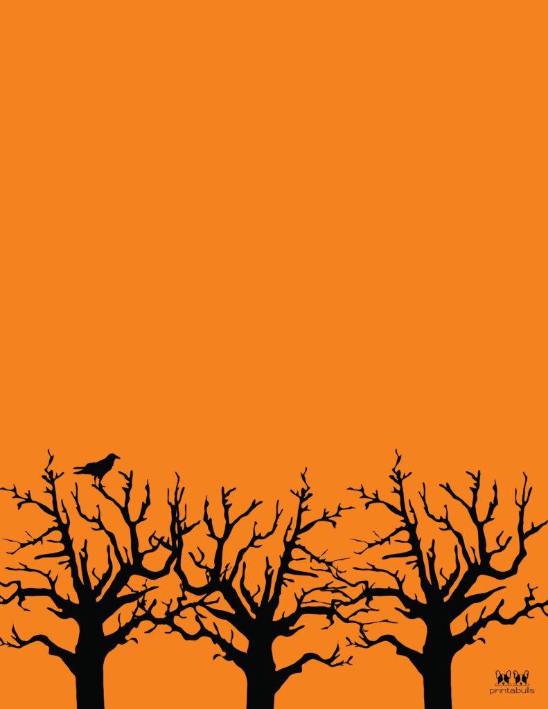 Printable Halloween Border-Page 17 Vertical