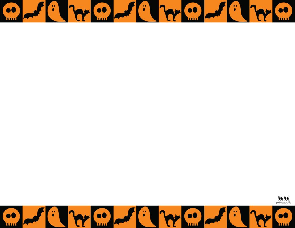 Printable Halloween Border-Page 18 Horizontal