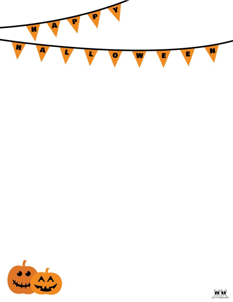 Printable Halloween Border-Page 20 Vertical