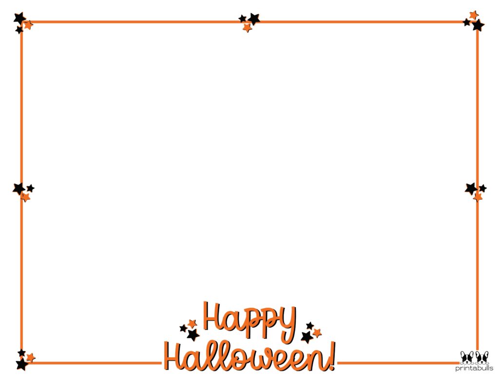 Printable Halloween Border-Page 25 Horizontal