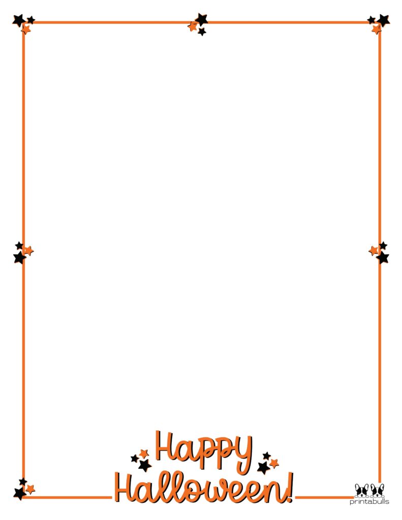 Printable Halloween Border-Page 25 Vertical