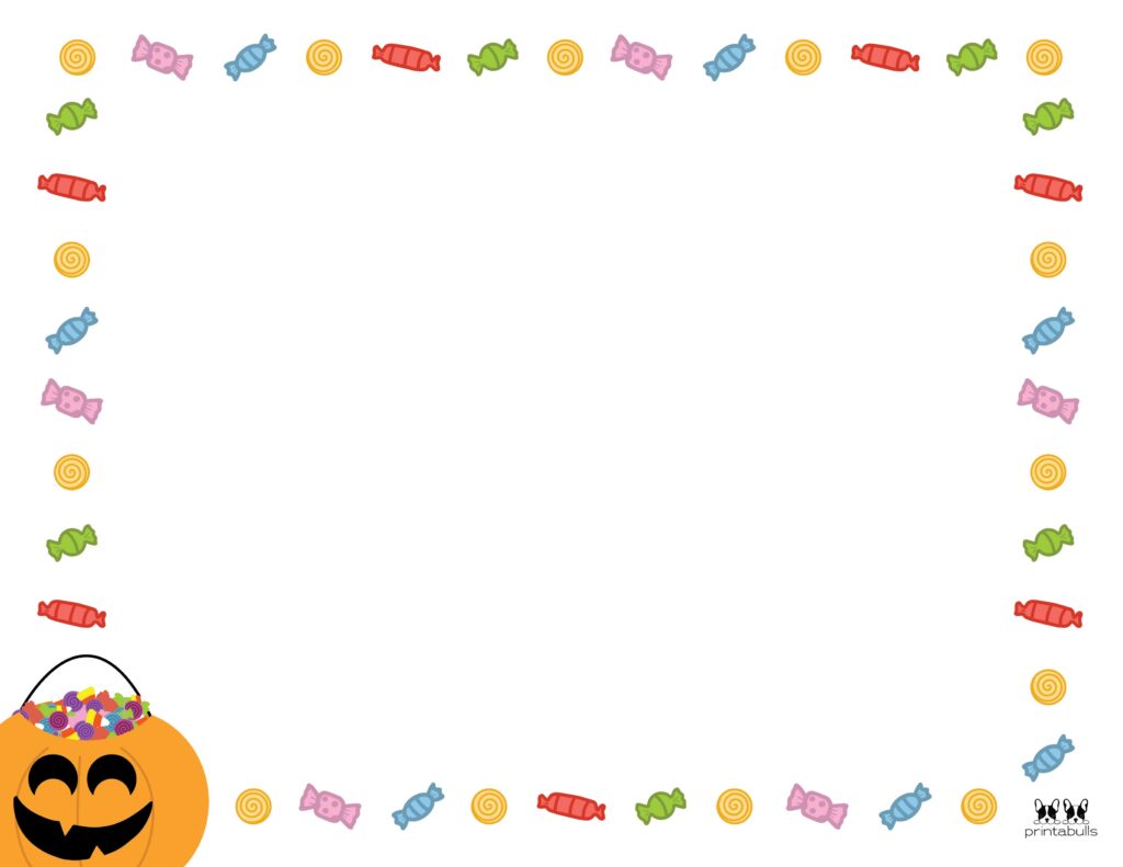 Printable Halloween Border-Page 3 Horizontal