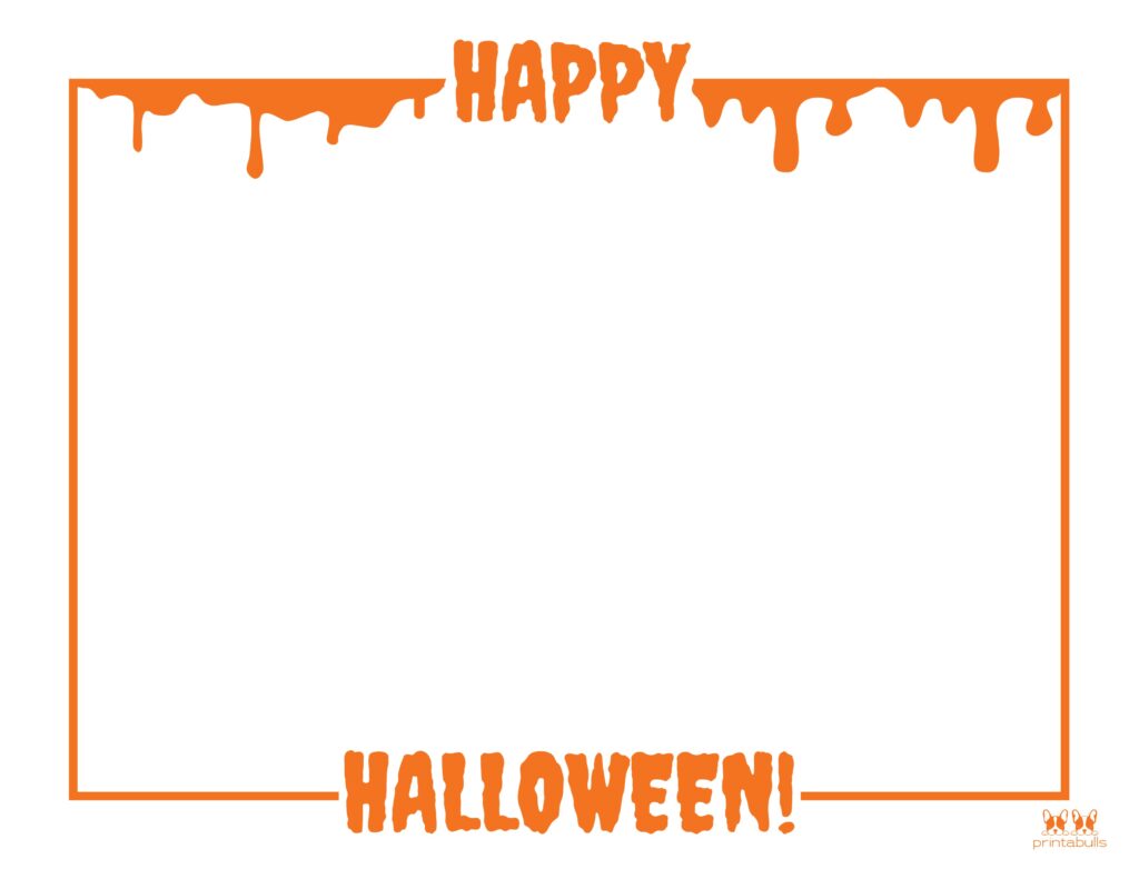 Printable Halloween Border-Page 4 Horizontal