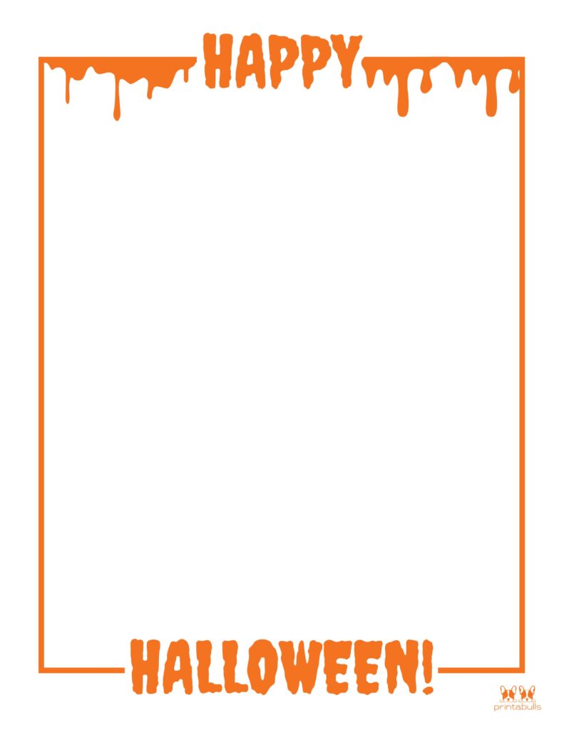 Printable Halloween Border-Page 4 Vertical