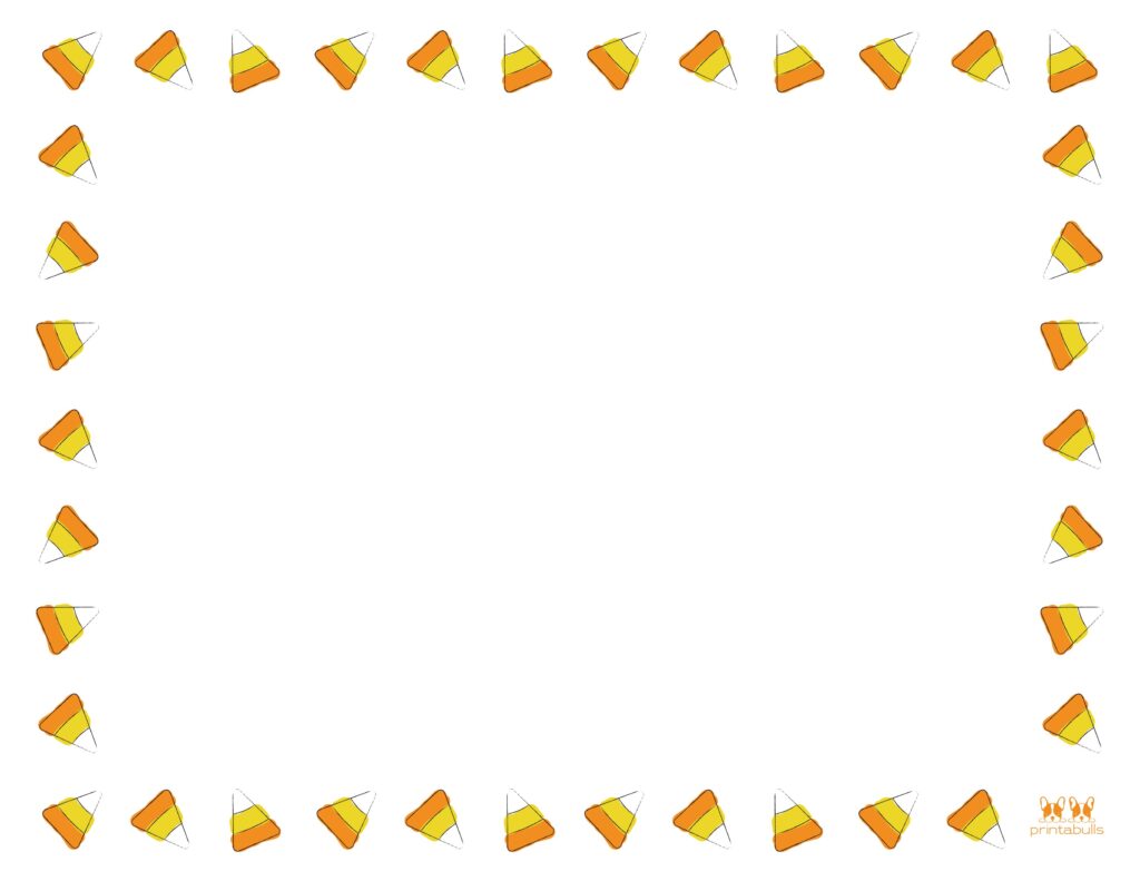 Printable Halloween Border-Page 5 Horizontal