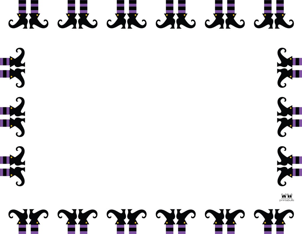 Printable Halloween Border-Page 6 Horizontal