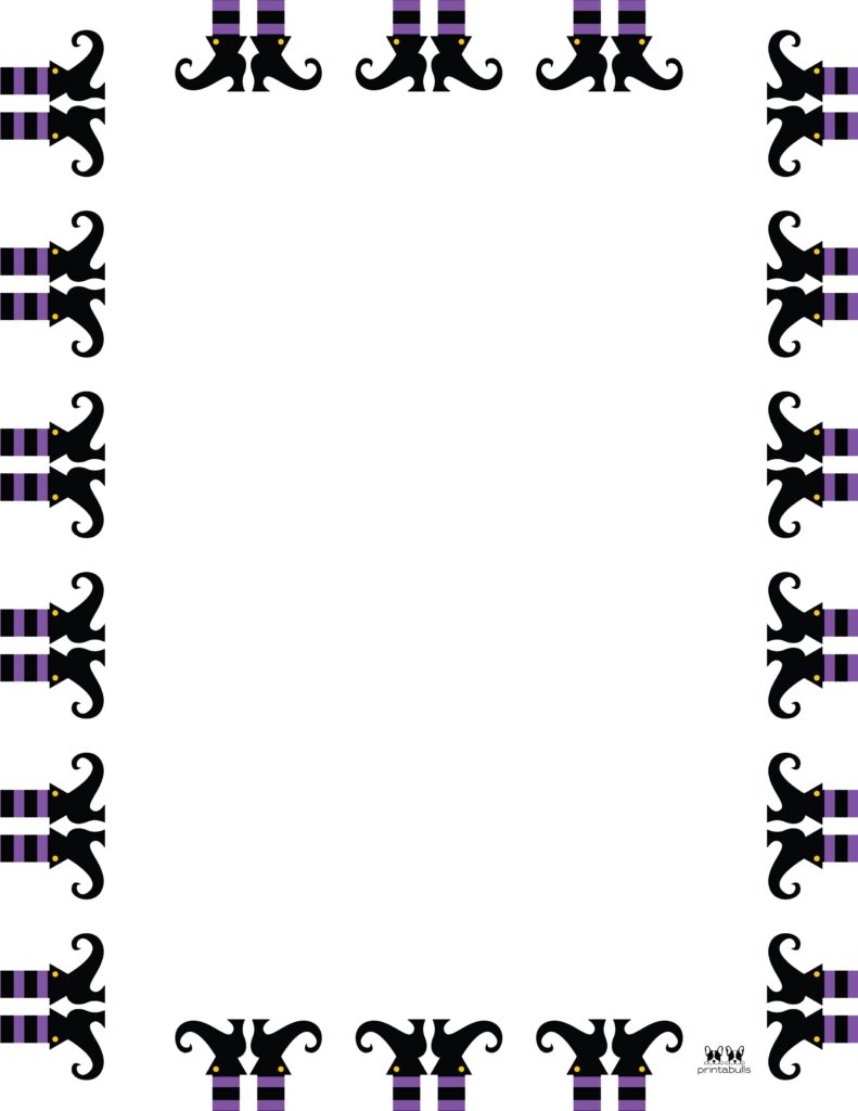 Printable Halloween Border-Page 6 Vertical