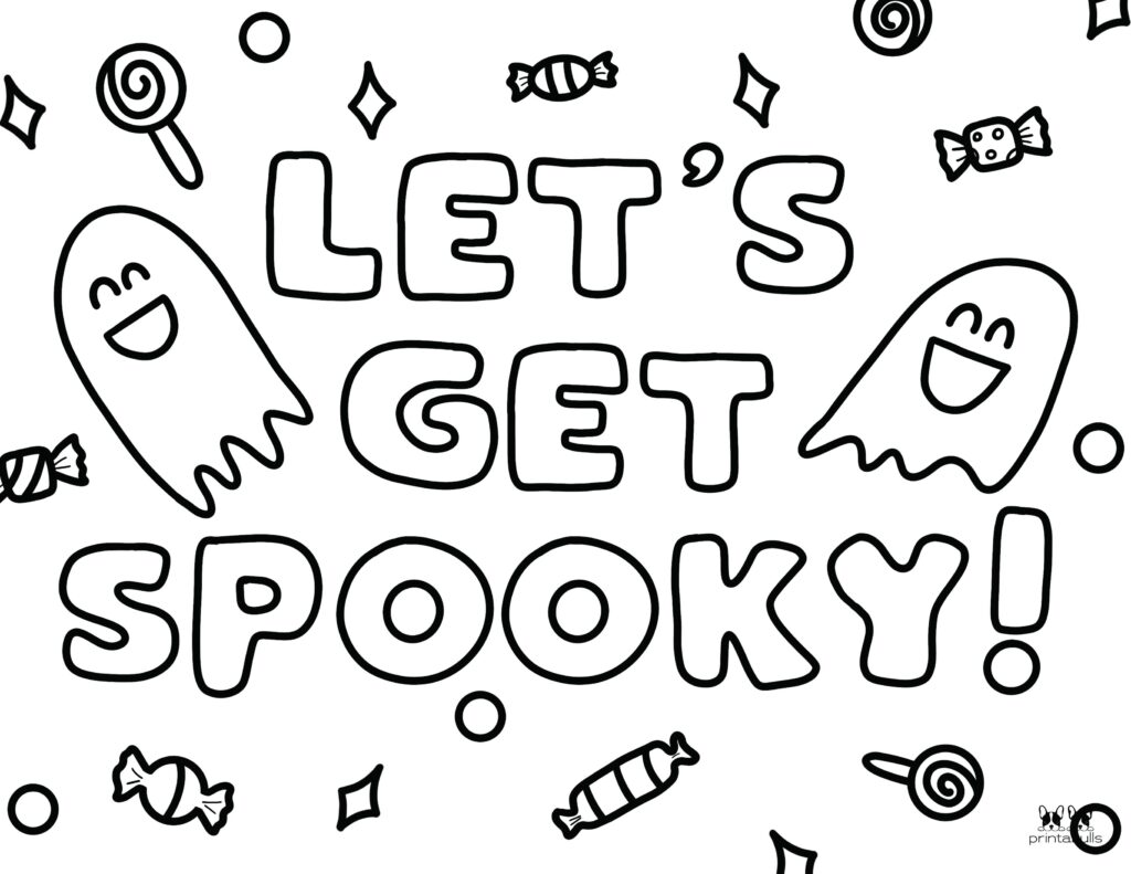 Printable Halloween Ghost Coloring Page-Page 11