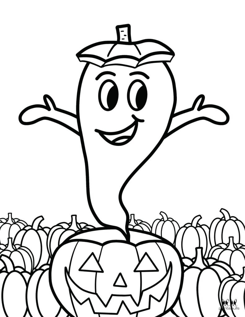 Printable Halloween Ghost Coloring Page-Page 12