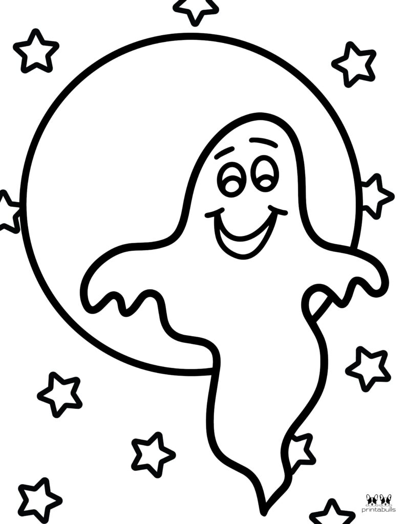 Free Printable Ghost Coloring Pages | Printabulls