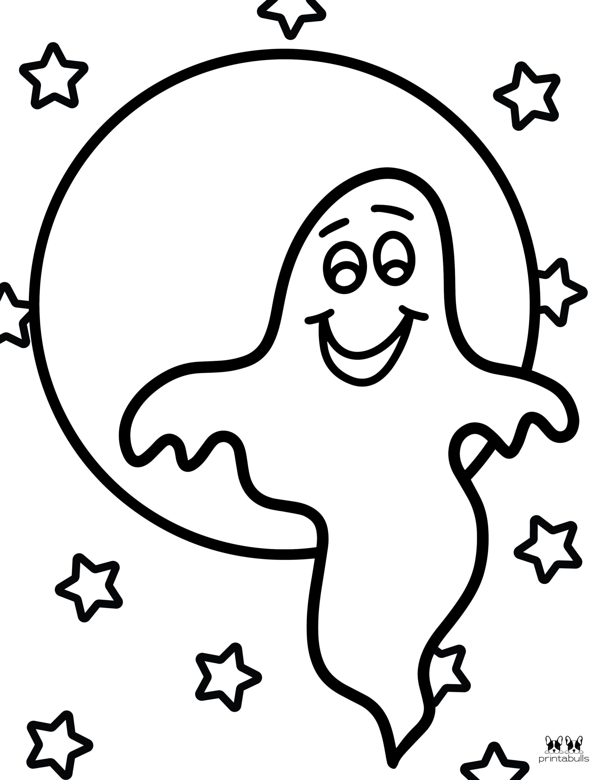 Free Printable Ghost Coloring Pages - PrintaBulk
