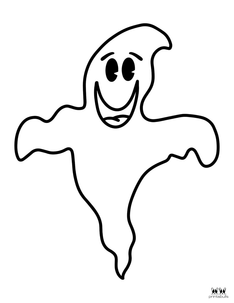 Printable Halloween Ghost Coloring Page-Page 3