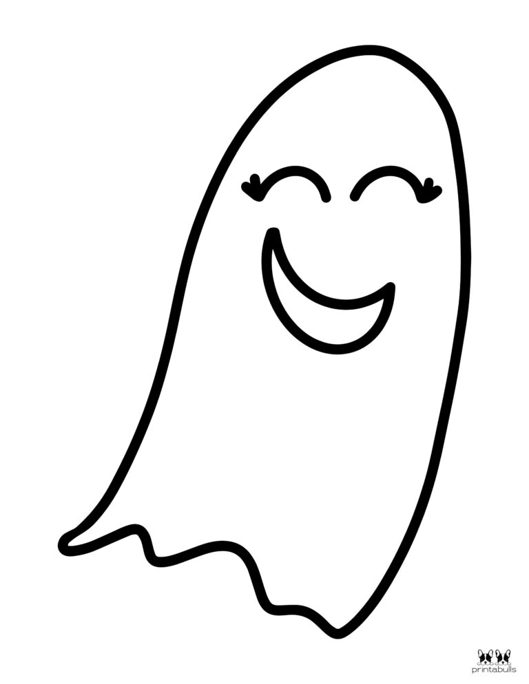 Free Printable Ghost Coloring Pages PrintaBulk