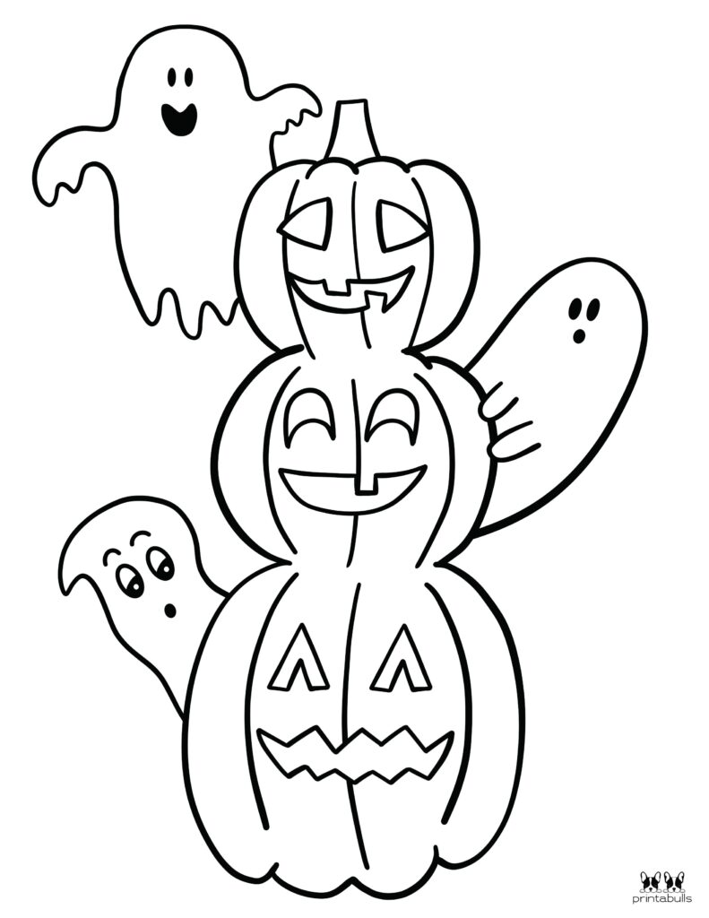 Printable Halloween Ghost Coloring Page-Page 8