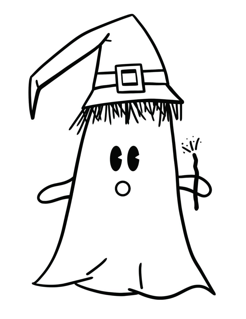 Free Printable Ghost Coloring Pages