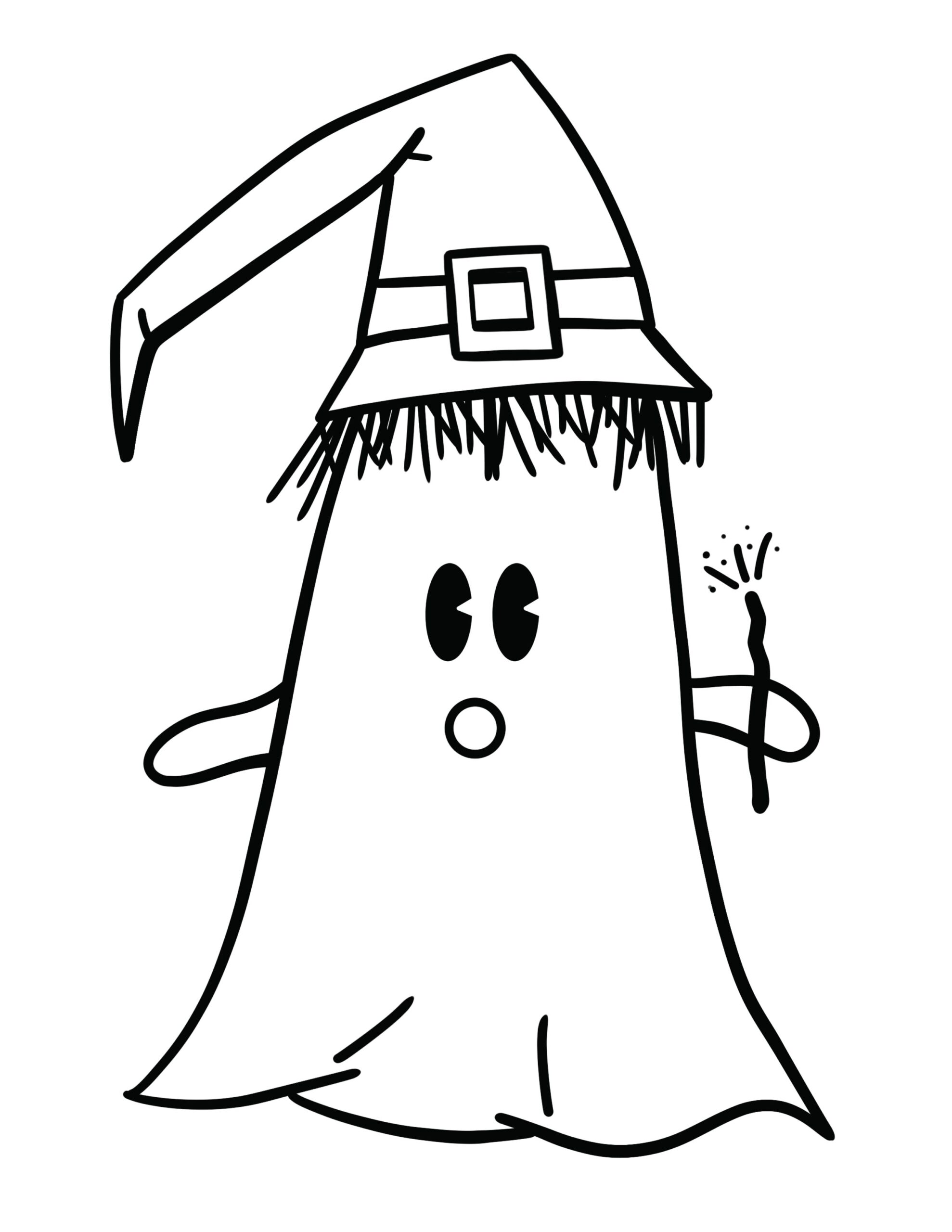 Free Printable Ghost Coloring Pages PrintaBulk