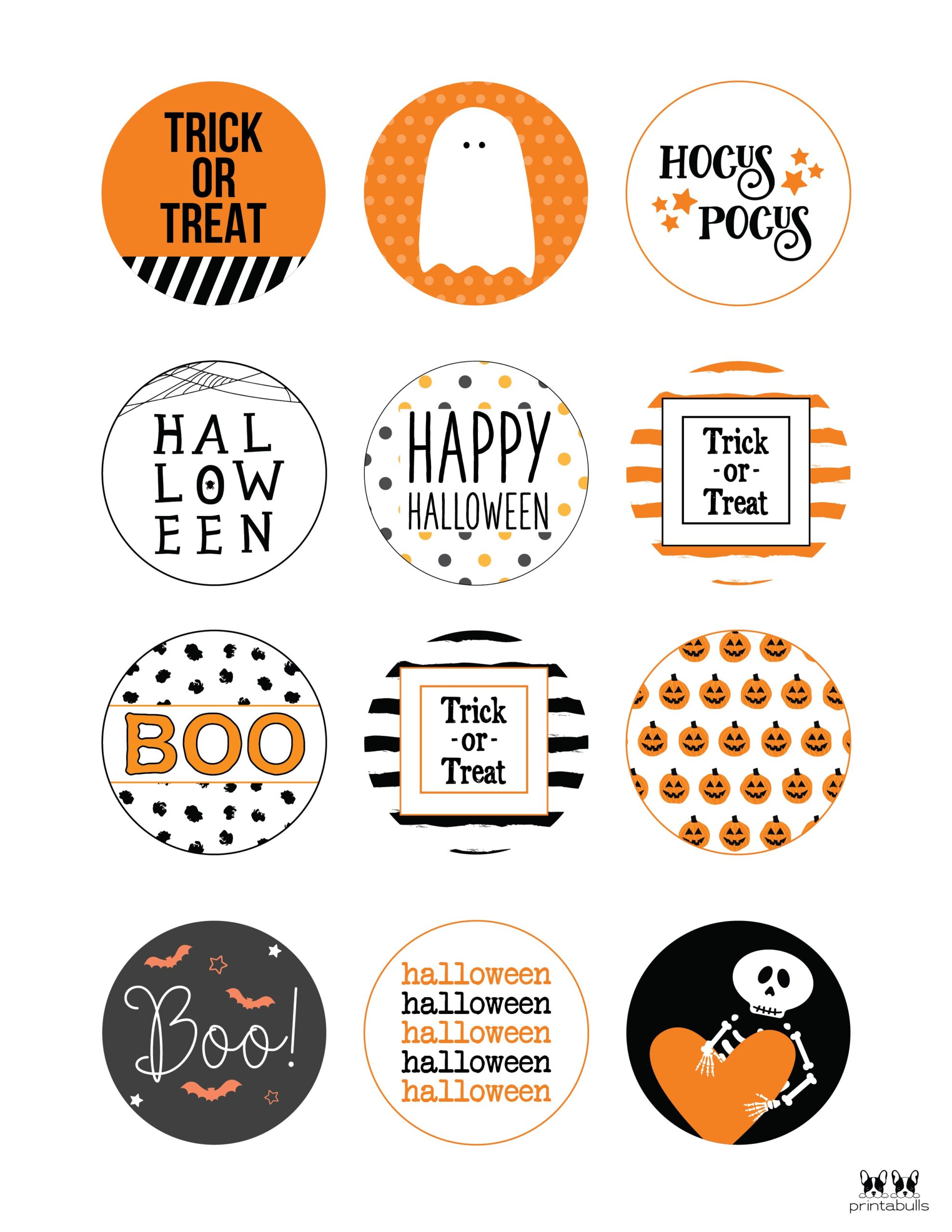 60 Free Printable Halloween Tags Printabulls