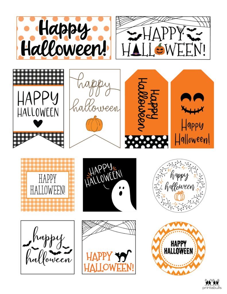60 Free Printable Halloween Tags Printabulls