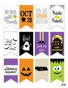 60 Free Printable Halloween Tags | Printabulls