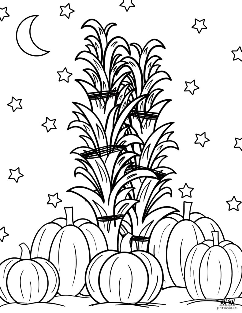 Printable Pumpkin Coloring Page-Page 1