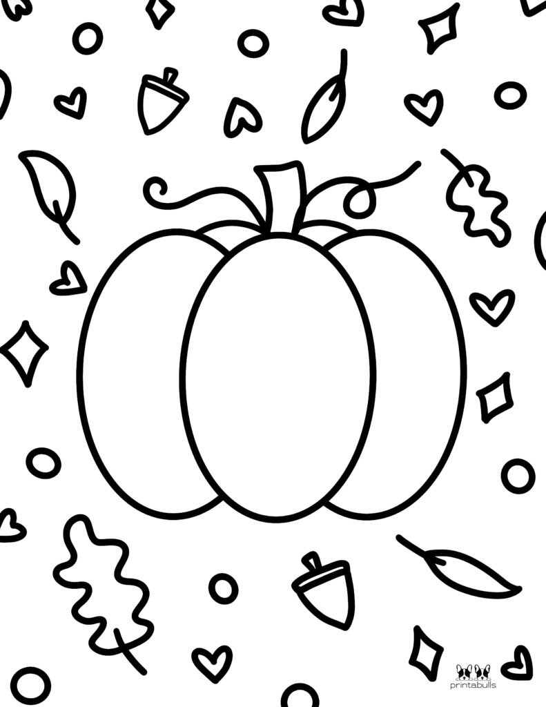 Printable Pumpkin Coloring Page-Page 12