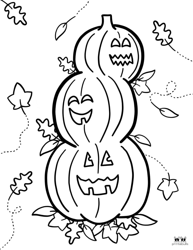 Printable Pumpkin Coloring Page-Page 17