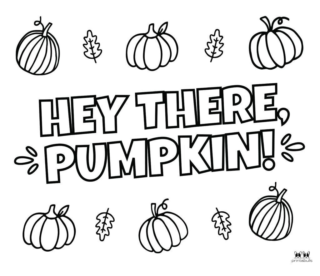 Printable Pumpkin Coloring Page-Page 19