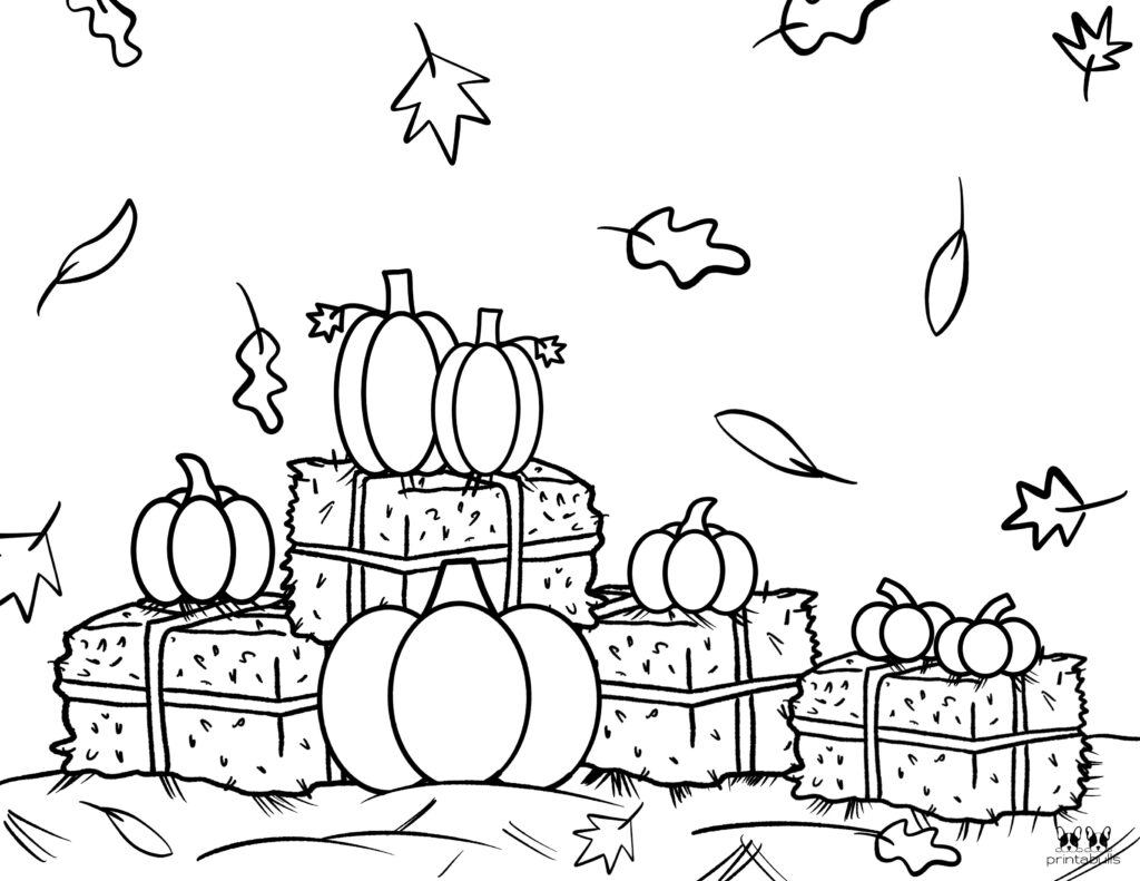 Printable Pumpkin Coloring Page-Page 22