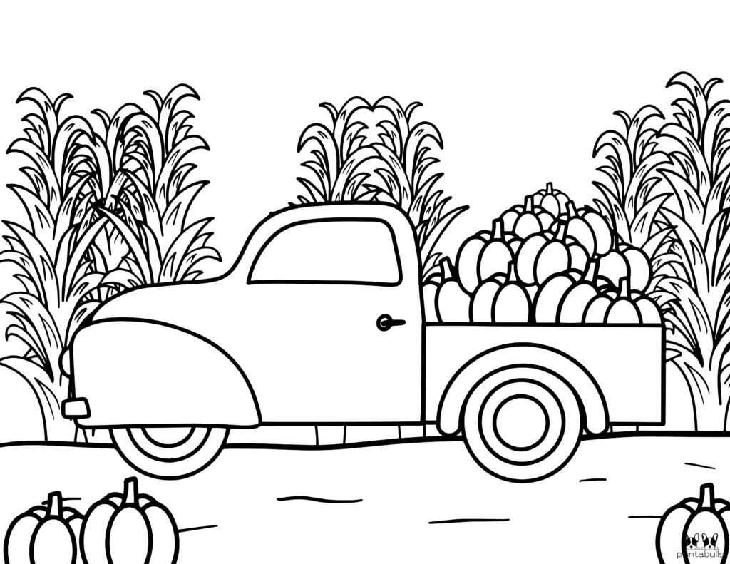 Printable Pumpkin Coloring Page-Page 25