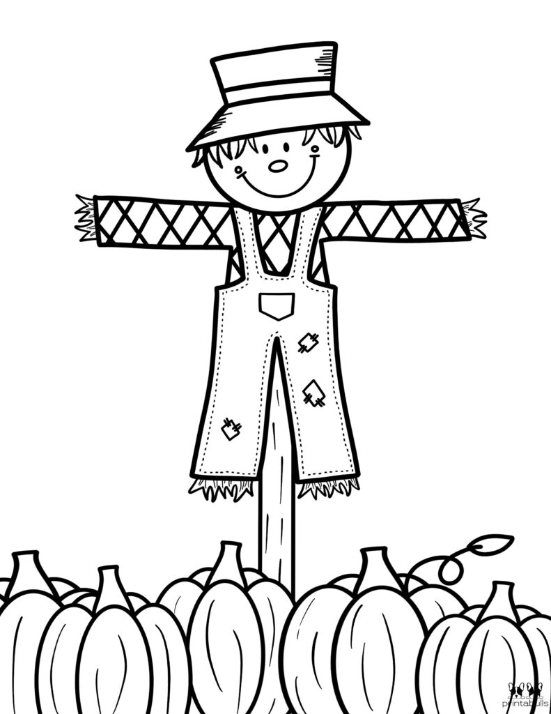 Printable Pumpkin Coloring Page-Page 6