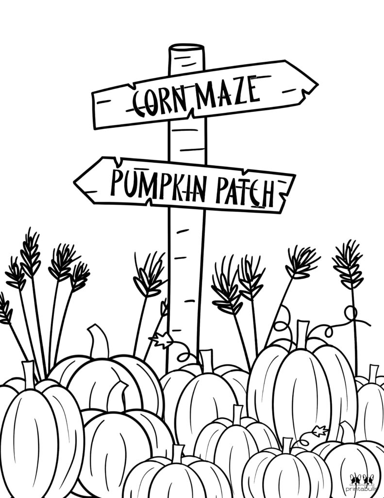 Printable Pumpkin Coloring Page-Page 9