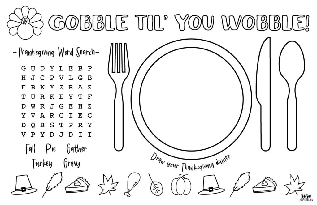 Printable Thanksgiving Placemat-Page 5