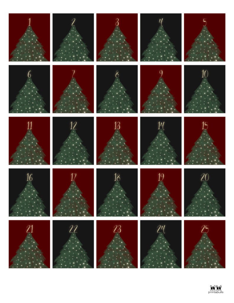 Printable Christmas Number Set-Set 1