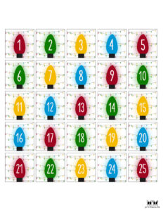 Christmas Numbers | Printabulls