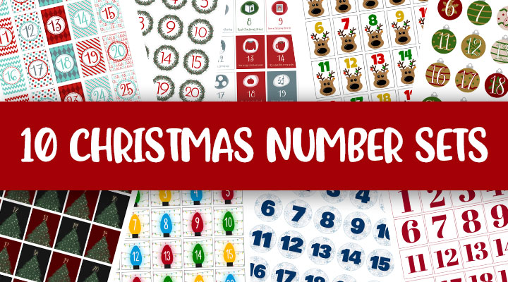 christmas numbers to print