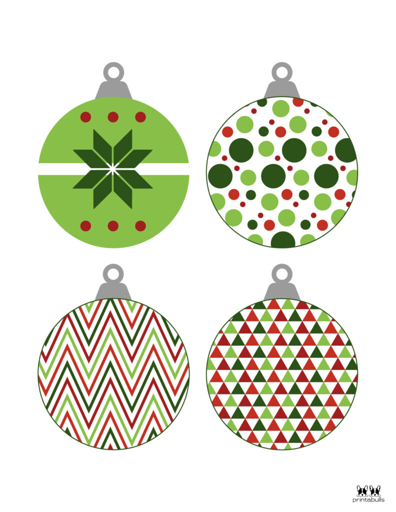 Printable Christmas Ornaments from Printabulls