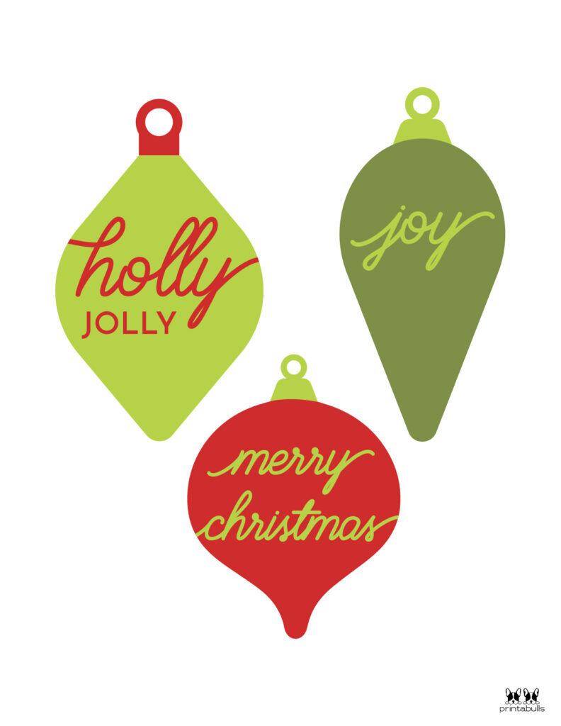 Printable Christmas Ornament-Set 14