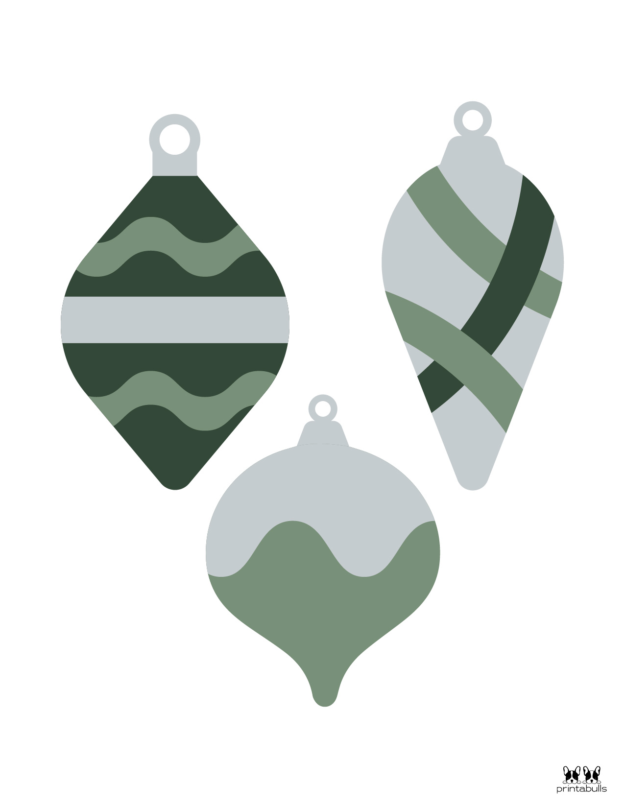 Printable Christmas Ornaments | Printabulls
