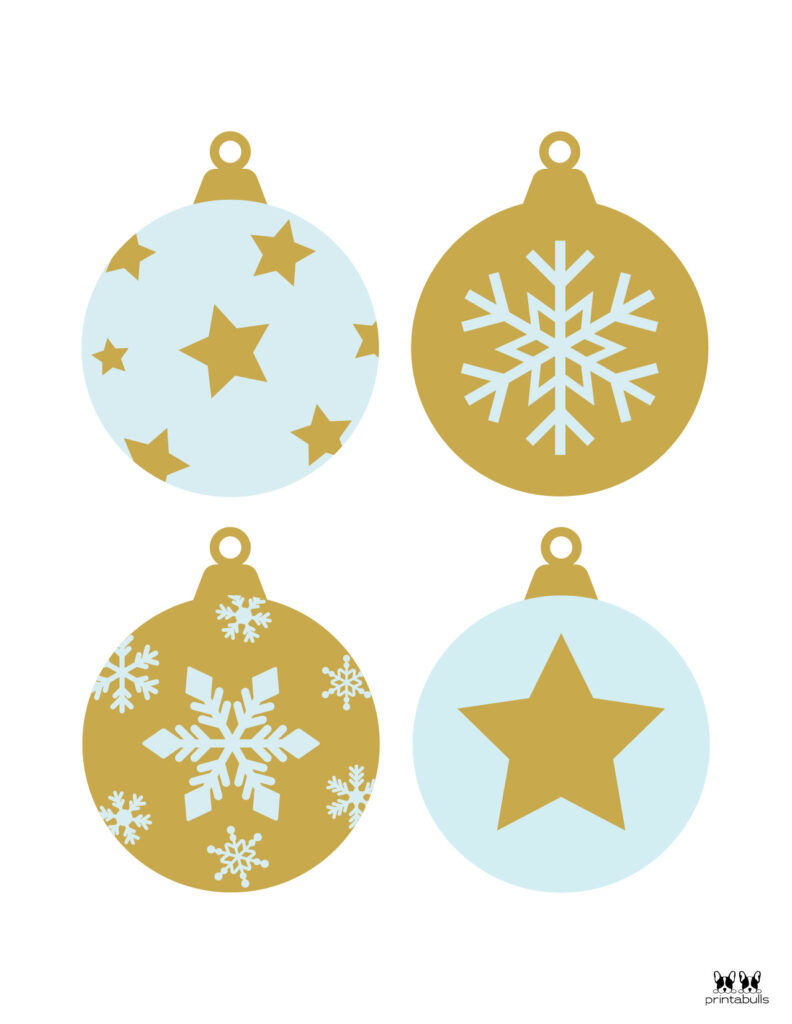 Printable Christmas Ornament-Set 2